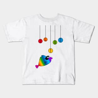 LGBTQ Rainbowfish - Gay Pride - Pansexual Kids T-Shirt